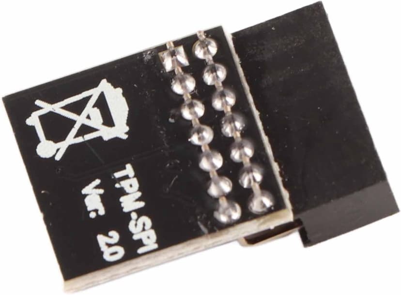 TPM 2.0 Module, Black PCB 14Pin SPI TPM 2.0 Encryption Security Module Remote Card Replacement TPM Chip Computer Components Fit for Motherboard Fit for Win11 System