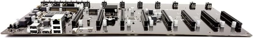 Biostar TB360-BTC D+ (Intel 8th and 9th Gen) LGA1151 SODIMM DDR4 8 GPU Support GPU Mining Motherboard. Requires CPU with IGFX and Server Power Supply.