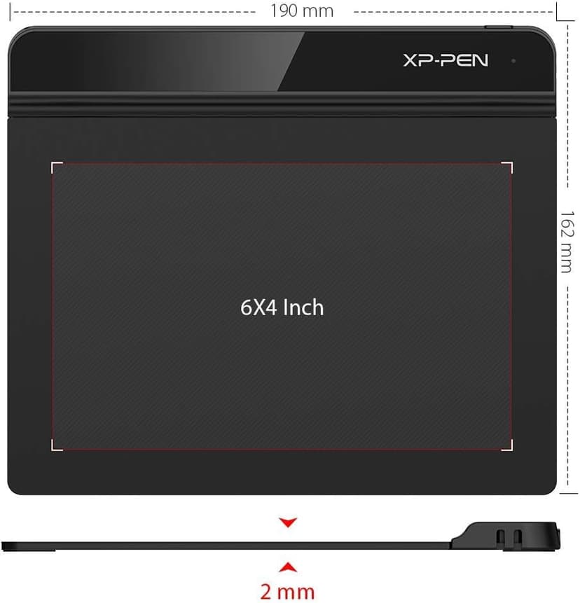 Drawing Tablet XPPen StarG640 Digital Graphic Tablet 6x4 Inch Art Tablet with Battery-Free Stylus Pen Tablet for Mac, Windows and Chromebook (Drawing/E-Learning/Remote-Working)