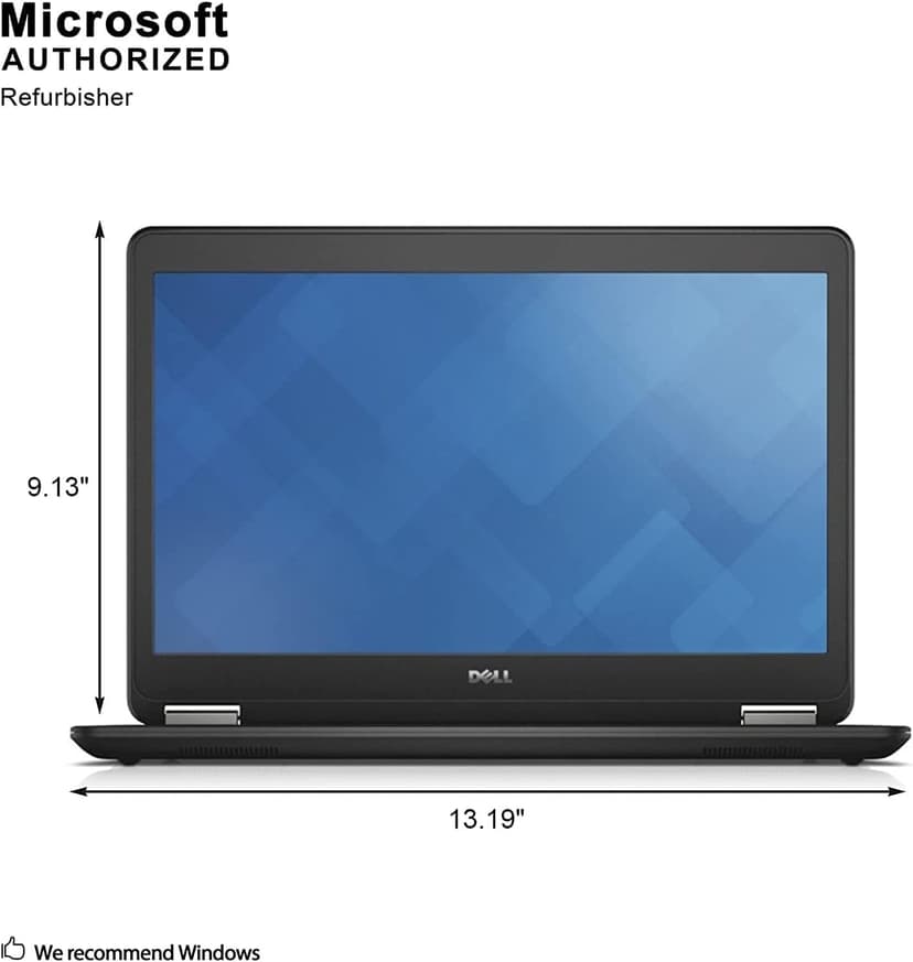 Dell Latitude E7470 14in Laptop, Core i5-6300U 2.4GHz, 8GB Ram, 256GB SSD, Windows 10 Pro 64bit (Renewed)