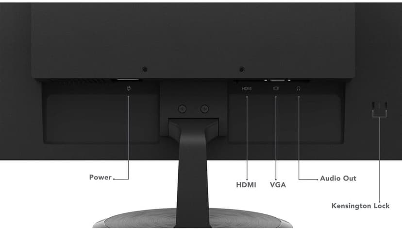 Lenovo D22e-20 Monitor, 21.45” FHD Display, Customizable Tilt Stand, HDMI and VGA Ports, 250 Cd/m² Brightness, Flicker-Free, 75Hz Refresh Rate, AMD FreeSync, Raven Black