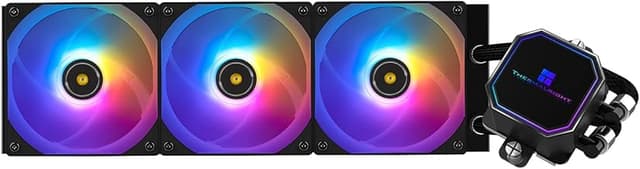 Thermalright Frozen Prism360 Black ARGB CPU Liquid Cooler,Efficient PWM Controlled Pump 3300RPM,3×TL-E12 Series PWM Fan,Water Cooling Computer Parts,for AMD AM4/AM5,Intel 1150/1151/1200/1700/2011
