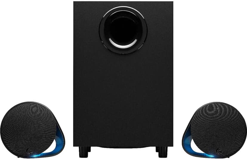 Logitech G560 PC Gaming Speaker System with 7.1 DTS:X Ultra Surround Sound, Game based LIGHTSYNC RGB, Two Speakers and Subwoofer, Bluetooth, USB, Immersive Gaming Experience - Black