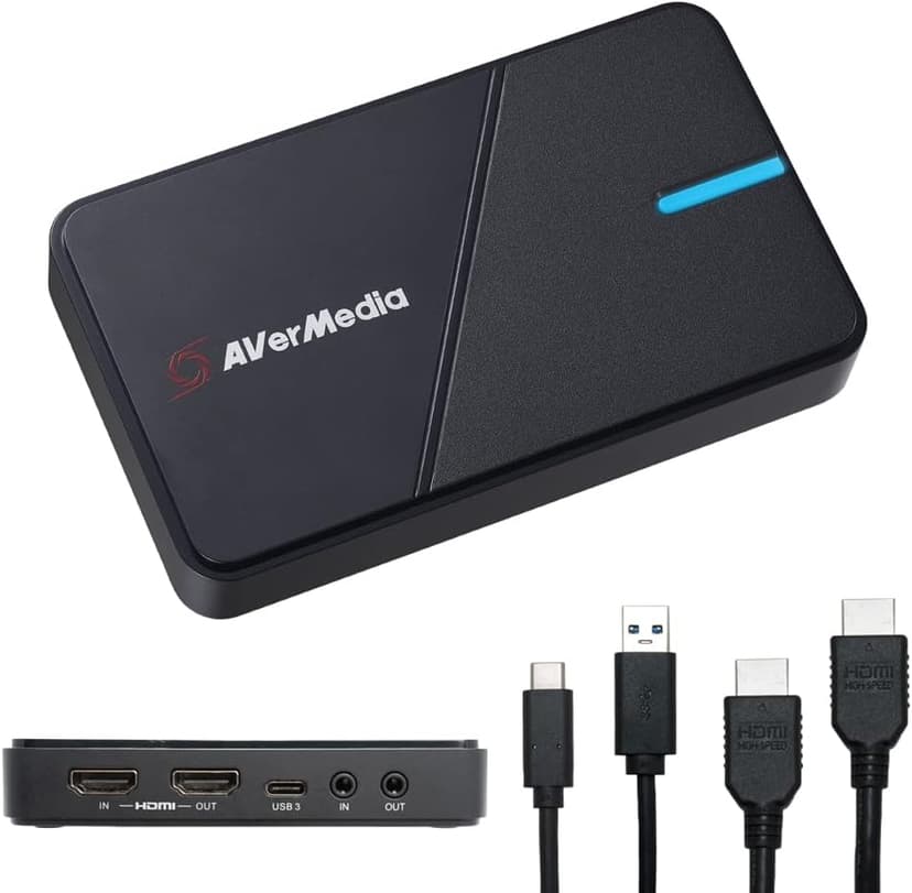 AVerMedia 4K Capture Card for Streaming,1440p120 Video Capture Device for PS5/Pro, Xbox Series X/S, Nintendo Switch, PC, compatible with Twitch, OBS, Windows, Mac - GC551G2 Live Gamer Extreme 3