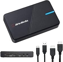 AVerMedia 4K Capture Card for Streaming,1440p120 Video Capture Device for PS5/Pro, Xbox Series X/S, Nintendo Switch, PC, compatible with Twitch, OBS, Windows, Mac - GC551G2 Live Gamer Extreme 3