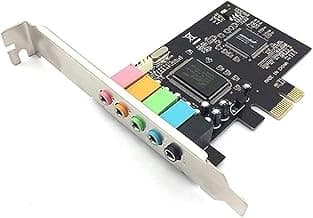 5.1 Internal Sound Card for Windows 10 with Low Profile Bracket, 3D Stereo PCI-E, CMI8738 Chip 32/64 Bit Sound Card PCI, Photo color (500154344)