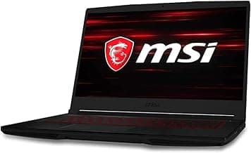 msi Computer GF63, NVIDIA GeForce GTX 1650 Graphics, 15.6" 8GB 256GB Intel Core i5-10300H X4 2.5GHz Win10, Black