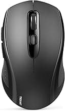 TECKNET Wireless Bluetooth Mouse for Laptop, 2.4G USB-A Silent Wireless Computer Mouse, 5-Level Adjustable 4000 DPI, Portable Mice with Receiver & 6 Buttons, 18 Months Battery Life (NOT USB-C)