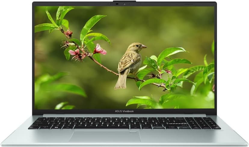ASUS 2025 Lightweight Laptop, 15.5" FHD OLED Display, Intel i3 Processor Up to 3.79GHz, 8GB Ram, 256GB SSD, Backlit Keyboard, Super-Fast WiFi, HDMI, Windows 11 OS, Pastel Blue (Renewed)