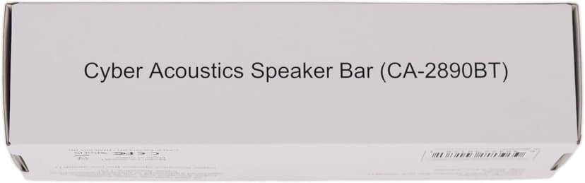 Cyber Acoustics USB & Bluetooth Speaker Bar (CA-2890BT) – USB Powered Speaker with Speakerphone for PC and Bluetooth to Simultaneously Connect to Smartphones, Clamps to Monitor, Convenient Controls