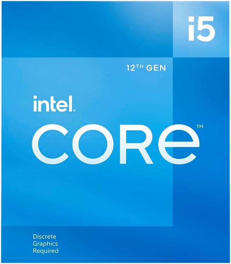 Intel Core i5-12400F Alder Lake CPU LGA 1700 2.5 GHz 6-Core 65W 18MB Cache Desktop Processor