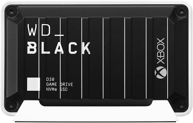 WD_BLACK 2TB D30 Game SSD - Portable External Drive, Compatible with Xbox and PC, Up to 900MB/s - WDBAMF0020BBW-WESN