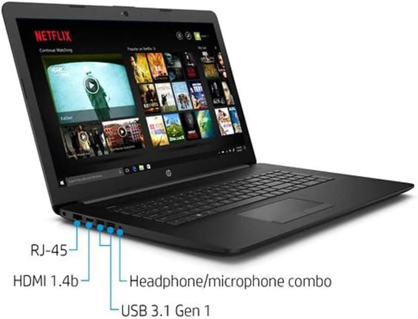 HP (17-BY1053DX 17.3 Laptop - Core i5-8265U - 8GB Memory - 256GB Solid State Drive - Windows 10 Home in S Mode - Jet Black/Maglia Pattern