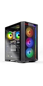 Skytech Gaming Nebula Gaming PC Desktop – Intel Core i5 13400F 2.5 GHz, NVIDIA RTX 3050, 1TB NVME SSD, 16GB DDR4 RAM 3200, 600W Gold PSU, 11AC Wi-Fi, Windows 11 Home 64-bit