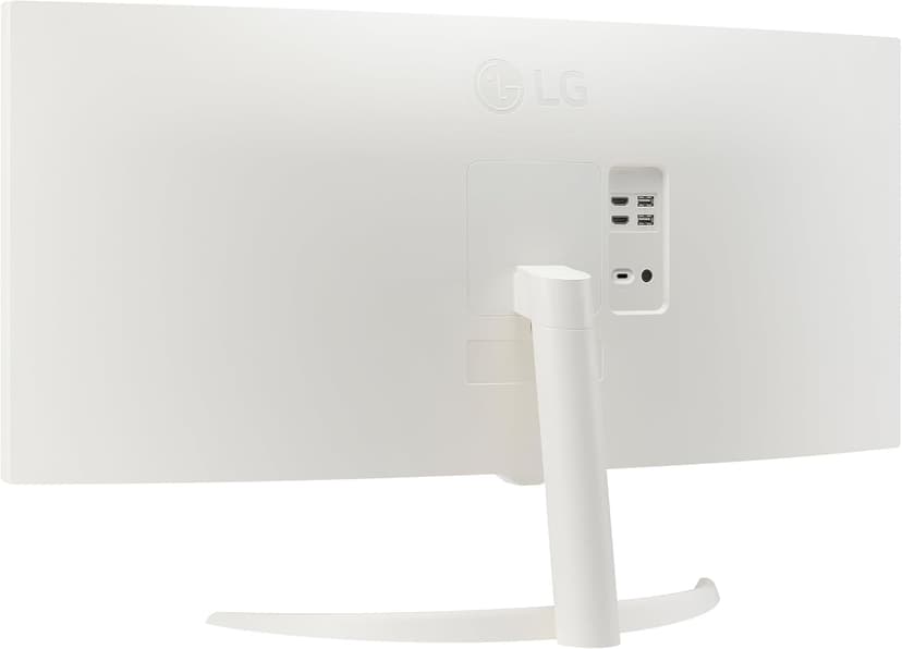 LG 34SR63QA-W 34 inch Smart Curved Monitor with Streaming TV, QHD 1440p, UltraWide Screen, USB Type-C 65W PD, 1800R, webOS, HDR10, 100Hz, Built-in Speaker, AirPlay2, Screen Share, Bluetooth, White