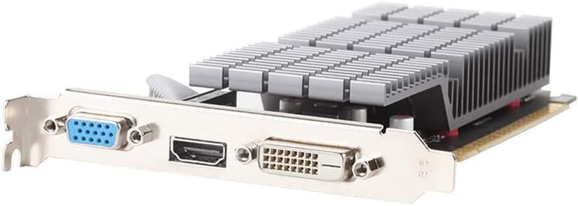 maxsun GEFORCE GT 710 2GB Low Profile Ready Small Form Factor Video Graphics Card GPU Support DirectX12 OpenGL4.5, Low Consumption, VGA, DVI-D, HDMI, HDCP, Fanless Cooling