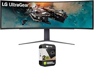 LG 49GR85DC-B 49 inch Curved Ultragear DQHD 1ms 240Hz Monitor, VESA DisplayHDR 1000 Bundle with 2 YR CPS Enhanced Protection Pack