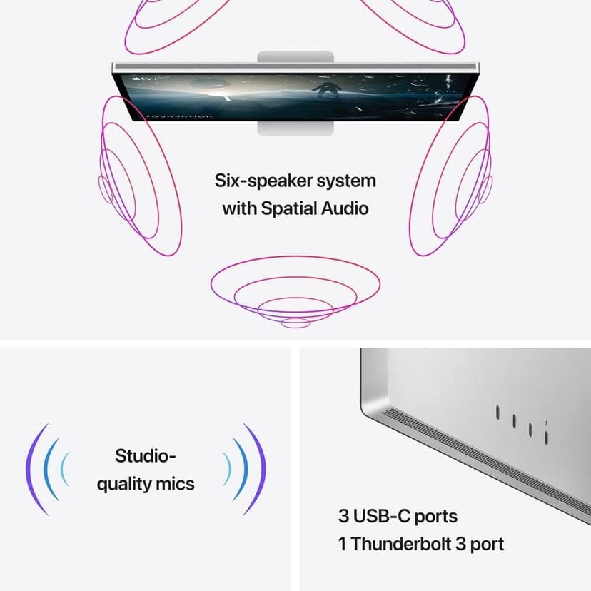 Apple Studio Display - Standard Glass - Tilt-Adjustable Stand ​​​​​​​