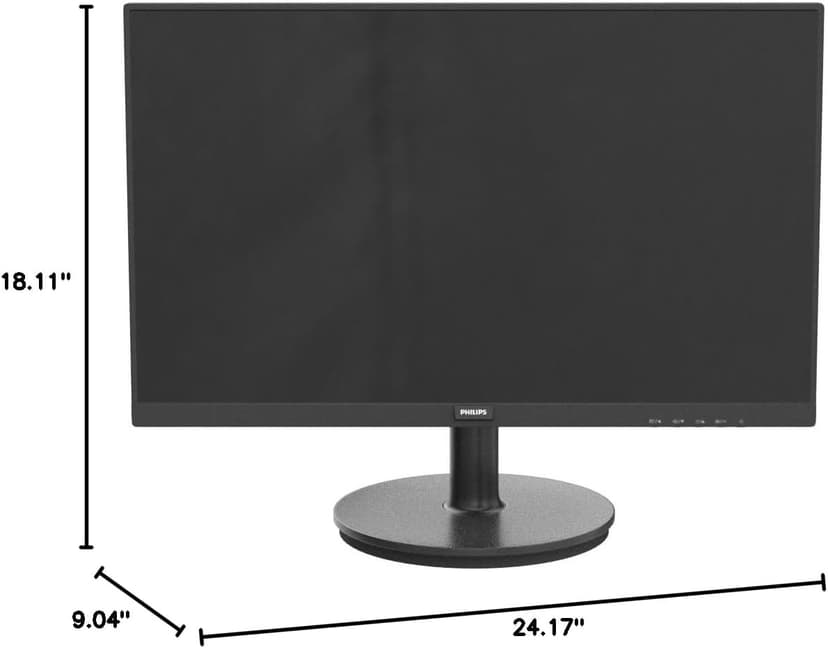 PHILIPS 271V8LB 27" Framless Full HD (1920 x 1080) 100Hz Monitor, VESA, HDMI x 1, VGA Port x1, Eye Care, 4 Year Advance Replacement Warranty