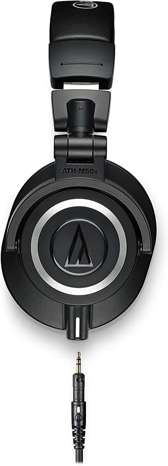 Audio-Technica ATH-M50x Professional Studio Monitor Headphones, Black