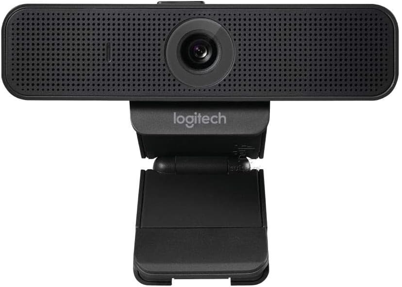 Logitech C925-E Webcam, HD 1080p/30fps Video Calling, Light Correction, Autofocus, Clear Audio, Privacy Shade, Works with Skype Business, WebEx, Lync, Cisco, PC/Mac/Laptop/Macbook - Black