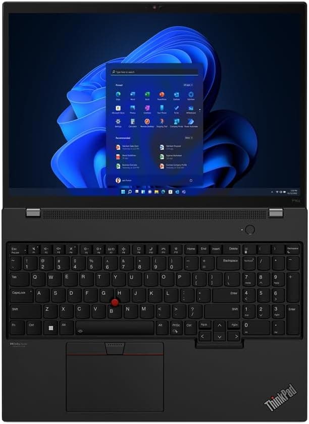 Lenovo ThinkPad P16s Mobile Workstation & Business Laptop (16" FHD+, Intel 12-Core i7-1260P, 32GB RAM, 1TB SSD, NVIDIA T550), Backlit Keyboard, Webcam, Wi-Fi 6E, IST Cable, Win 11 Pro, Black - 2024