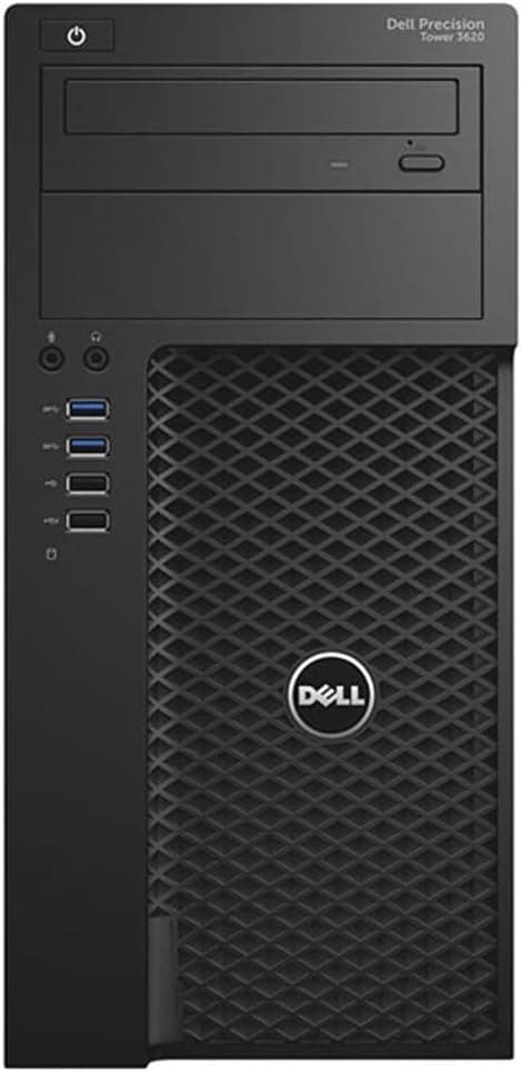 Dell Precision 3620 Mid-Tower Workstation - Intel Core i7-6700 3.4GHz 4 Core Processor, 32GB DDR4 Memory, 512GB NVMe SSD, 4TB HDD, Nvidia Quadro M2000 Graphics Card, Windows 10 Pro. (Renewed)