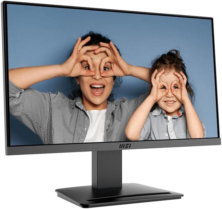 MSI PRO MP223 E2, 22-inch VA 1920 x 1080 (FHD) Computer Monitor, 100Hz, Adaptive-Sync, HDMI, Video Port, Display Port, VESA Mountable, Tilt, 1ms, Black