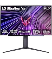 LG UltraGear QHD 27-Inch Gaming Monitor 27GL83A-B - IPS 1ms (GtG), with HDR 10 Compatibility, NVIDIA G-SYNC, and AMD FreeSync, 144Hz, Black