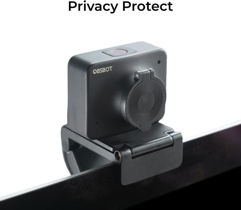OBSBOT Meet AI-Powered 4K Webcam, AI Framing & Autofocus, Webcam with Microphone, Background Bokeh, 60 FPS, HDR Low-Light Correction, Beauty Mode, Webcam for PC, Streaming, Conference, Gaming, etc.