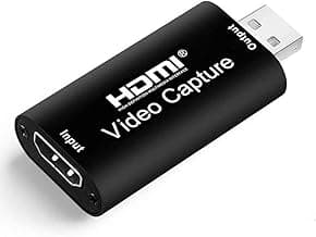 HDMI Video Capture Card, 4K HDMI to USB Capture Card Full HD 1080P 30fps, Record via DSLR, Camcorder, Action Cam for Live Streaming, Compatible with Nintendo Switch, PS4, Xbox One, PC