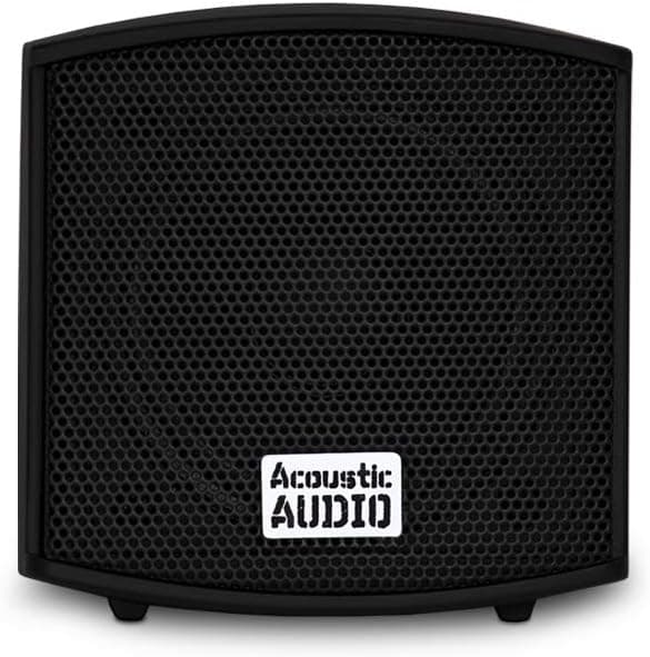 Acoustic Audio AA321B Mountable Indoor Speakers 400 Watts Black Bookshelf Pair