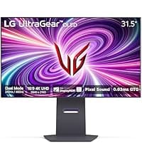 LG 32GS60QC-B Ultragear 32-inch Curved Gaming Monitor QHD (2560x1440) 180Hz 1ms 1000R AMD FreeSync HDR10 HDMIx2 DisplayPort Black