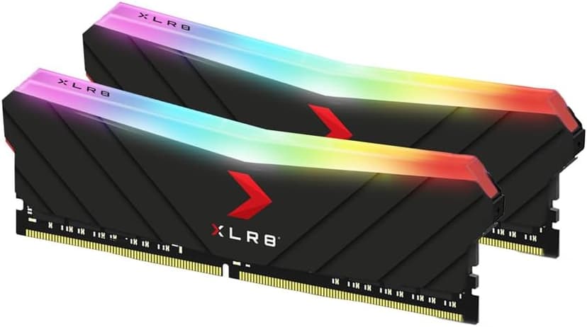 PNY XLR8 Gaming 16GB (2x8GB) DDR4 DRAM 3600MHz (PC4-28800) CL18 1.35V RGB Dual Channel Desktop (DIMM) Memory – MD16GK2D4360018XRGB