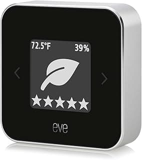 Eve Room - Indoor air Quality Sensor to Monitor air Quality (VOC), Temperature & Humidity, Apple HomeKit Technology, Bluetooth and Thread