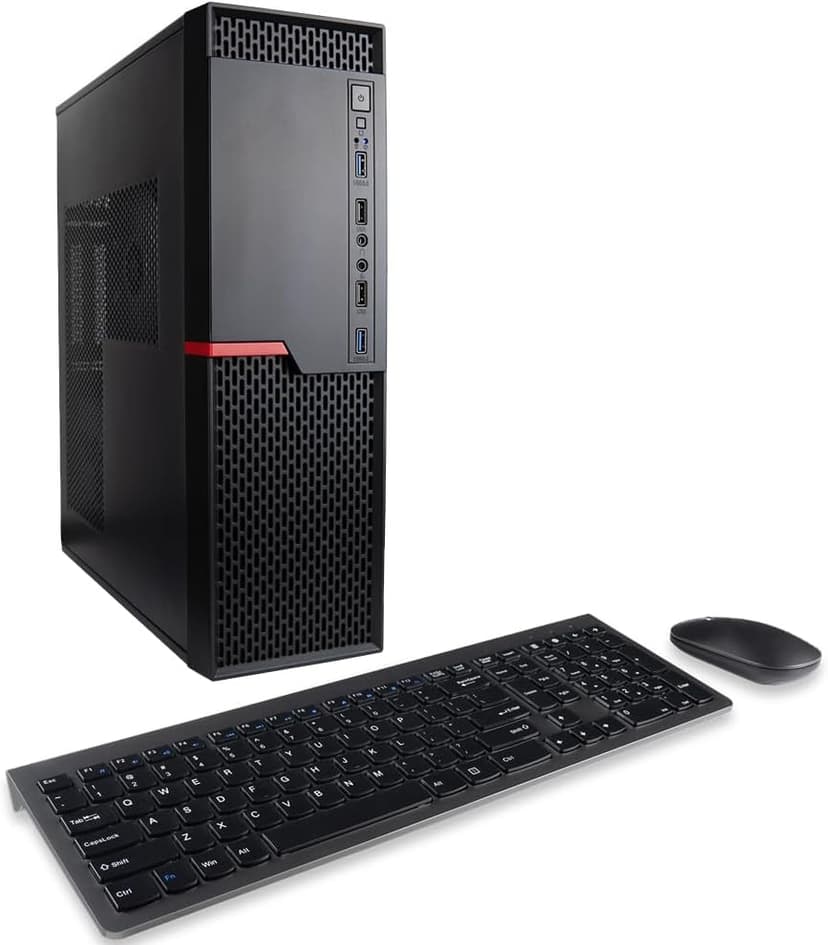 Envision S13 SFF PC (3.8-4.6GHz 8-Core Ryzen 7 5700G w/FHD Low/Med Gaming Radeon Graphics, 16GB RAM, 512GB NVME SSD, MSI mb, WiFi, Windows 11 Pro, 10 USB, HDMI + DVI, RJ45, KB+Mouse, Desktop Computer