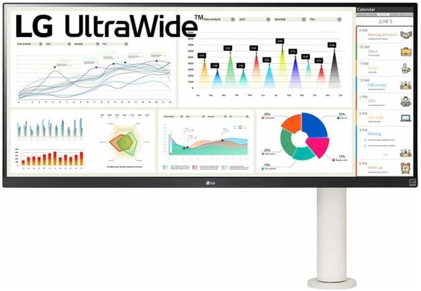 LG 34BQ680-W UltraWide Monitor Ergo
