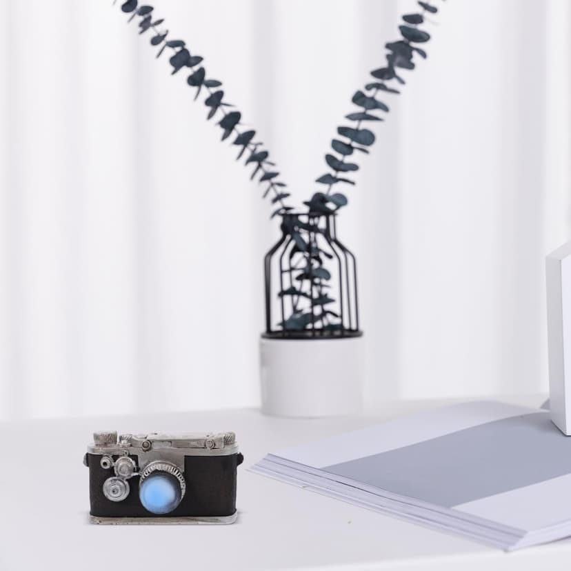 NOLITOY Retro Camera Ornaments, Miniature Camera Figurine Mini Decoration Accessories Photography Props for Desktop Home Decor