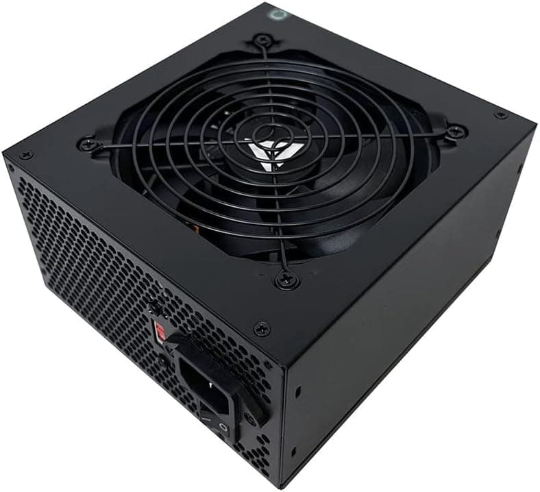 Apevia SPIRIT600W Spirit 600W ATX Power Supply with Auto-Thermally Controlled 120mm Fan, 115/230V Switch, All Protections