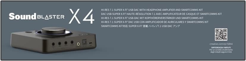 Creative Labs 272791 So 70sb181500000 Sound Blaster X4 Retail