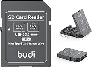 Multi-Function USB-C 3.0 SD/TF Card Reader with 65W Fast Charging – 12-Slot High-Speed 5Gbps Transfer for Photographers | 4 SD & 8 TF Slots | Compatible with Desktops, Tablets, and USB-C Smartphones