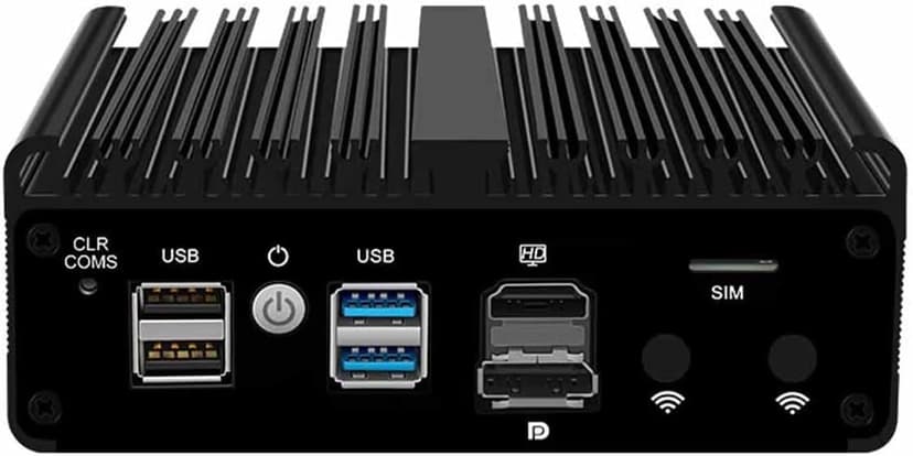 N150 Mini PC Firewall Router 4 LAN i226-V 2.5G Celeron NVMe Fanless Mini Computer