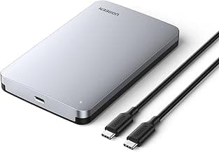 UGREEN USB C Hard Drive Enclosure for 2.5" SATA SSD HDD - Aluminum USB C to SATA Adapter USB 3.1 Gen 2 Support UASP - Compatible with MacBook Pro Air, WD, Seagate, Toshiba, Samsung, Hitachi