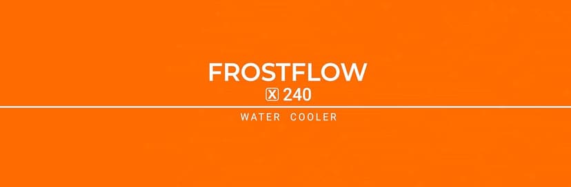 ID-COOLING FROSTFLOW X 240 CPU Water Cooler AIO Cooler 240mm CPU Liquid Cooler White LED 2x120mm PWM Fans, Intel 1700/1200/115X, AMD AM5/AM4