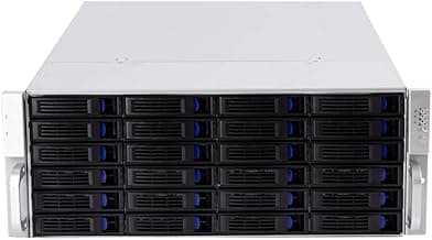 4U Rackmount Server Case Chassis with 24 Hot-Swappable SATA/SAS Drive Bays