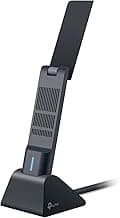 TP-Link WiFi 6E USB Adapter for Desktop PC - (Archer TXE50UH) AXE3000 Tri-Band Wireless Network Adapter, Ultra-Low Latency, MU-MIMO, OFDMA, Refined Security, WPA3, Supports Windows 11/10