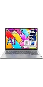 Lenovo ThinkBook 16 G6 16" FHD+ Laptop Computer, 13th Gen Intel 10-Core i5-1335U (Beat i7-1270P), 16GB DDR5 RAM, 512GB PCIe SSD, WiFi 6, Bluetooth 5.1, Fingerprint Reader, Windows 11 Pro, Tilsiy Cable