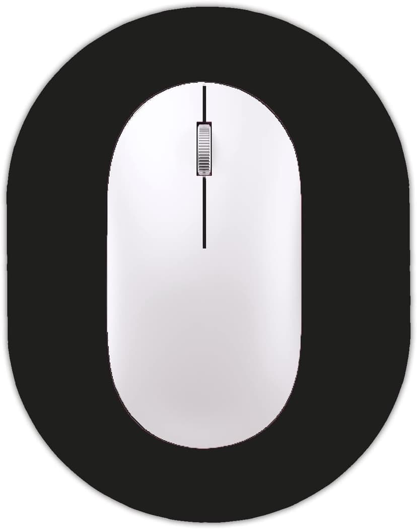 Small Mouse pad, Portable, Waterproof Non-Slip Rubber Bottom, Suitable for Wireless Mouse, Laptop Keyboard Tray for Both Men and Women, Office Travel Black 5.5x7.5in