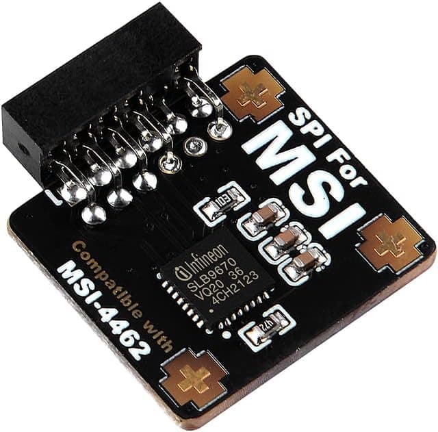 TPM2.0 Module TPM SPI 12Pin Module with infineon SLB 9670 for MSI Motherboard Compatible with TPM2.0(MS-4462)