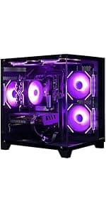 Gaming PC Desktop Computer,Intel Core i5 13400F,RTX 4060 8G,32GB DDR4 RAM 1TB SSD,ARGB Fan,Prebuilt Computer Tower for Gaming and Office